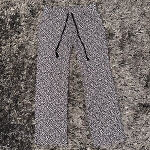 Cynthia Rowley Gray Leopard Print Pants